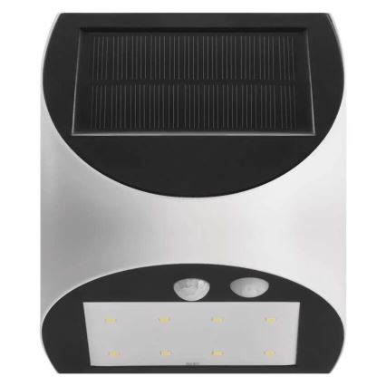 LED solarno zidno svetlo sa senzorom LUMI, LED 3,7 W, 1200 mAh, IP54, belo