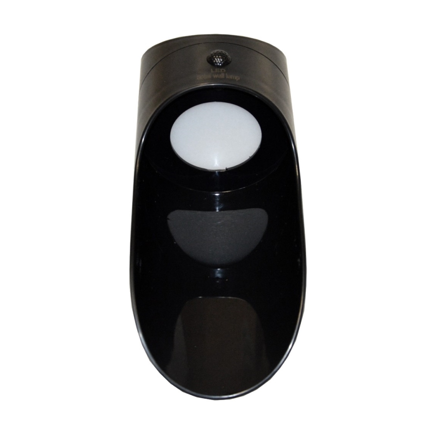 LED solarno zidno svetlo sa senzorom PALESA LED/1W/3,7V IP65 1800 mAh crno