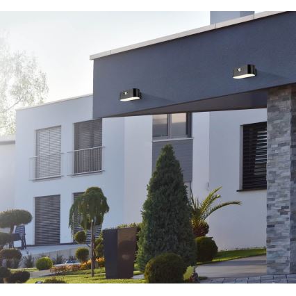 LED solarno zidno svetlo sa senzorom SOLARIS2 LED/2,5W/3,7V 4000K IP44