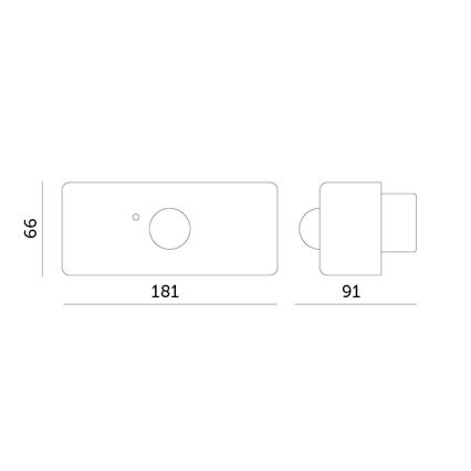 LED solarno zidno svetlo sa senzorom SOLARIS2 LED/2,5W/3,7V 4000K IP44