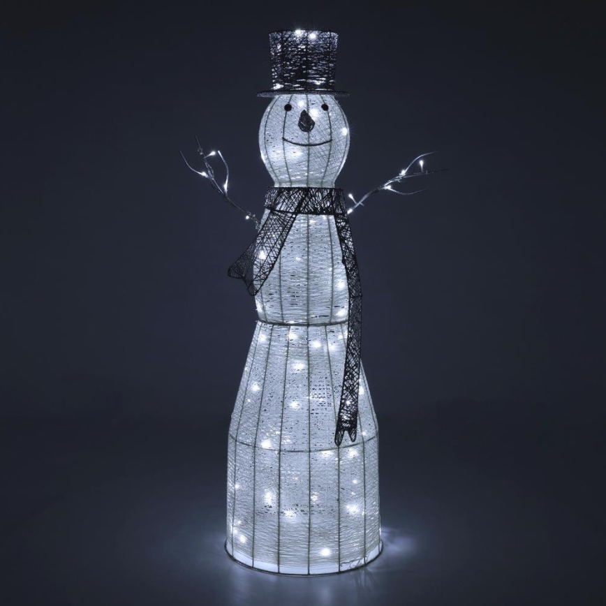 LED Spoljašnja božićna dekoracija LED/3,6W/230V/hladno bela 124 cm IP44 snegović