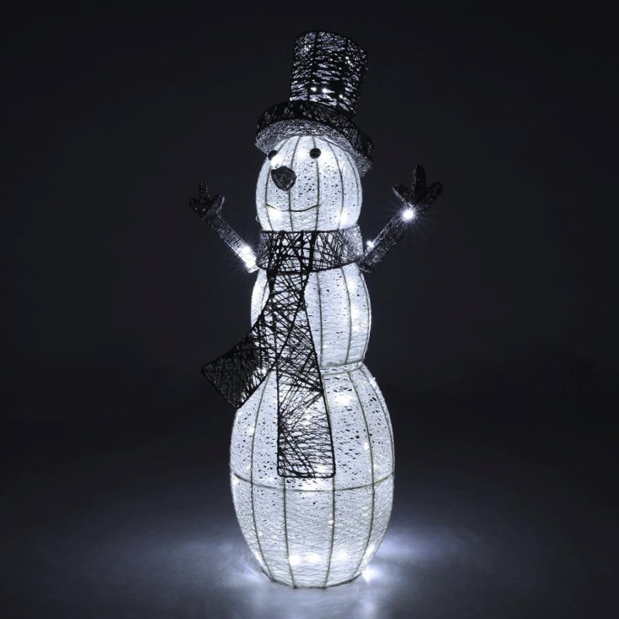 LED spoljašnja božićna dekoracija LED/3,6W/230V/hladno-bela 75 cm IP44 snegović