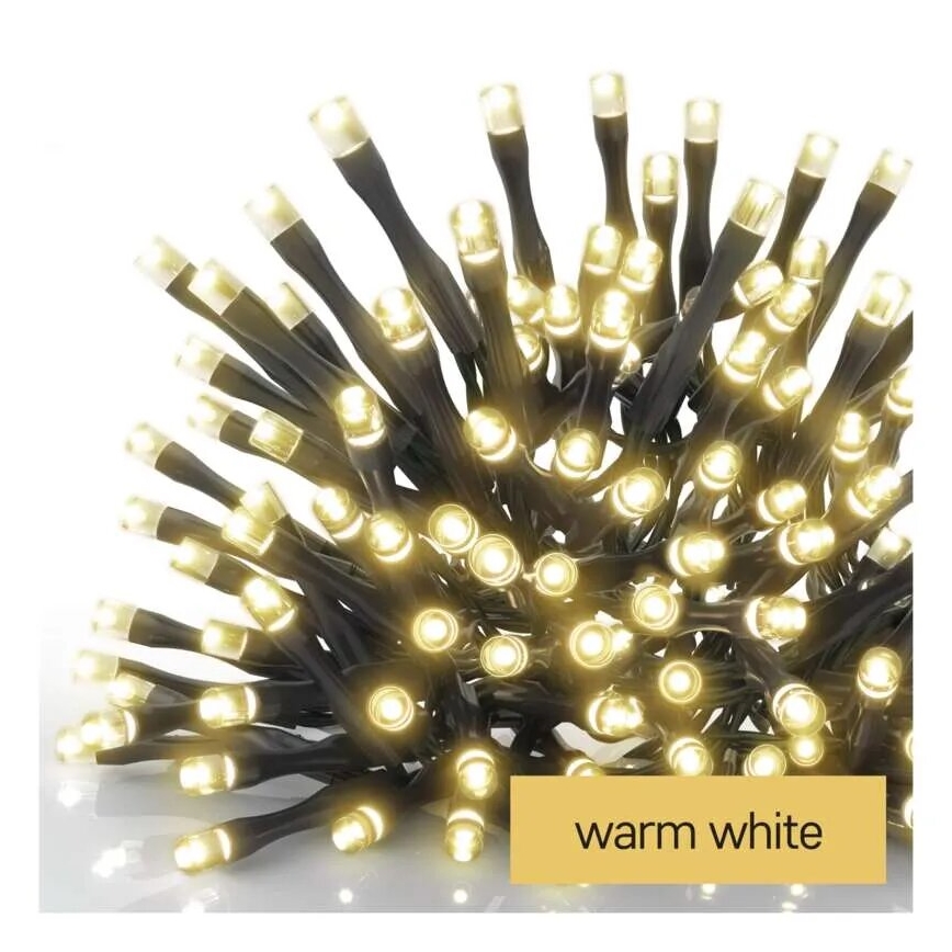 LED spoljašnja božićna girlanda 100xLED/2,5x0,9m IP44 topla bela