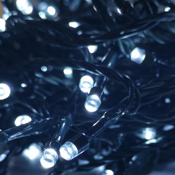 LED spoljašnja božićna girlanda 100xLED/8 funkcija 13m IP44 dnevna bela
