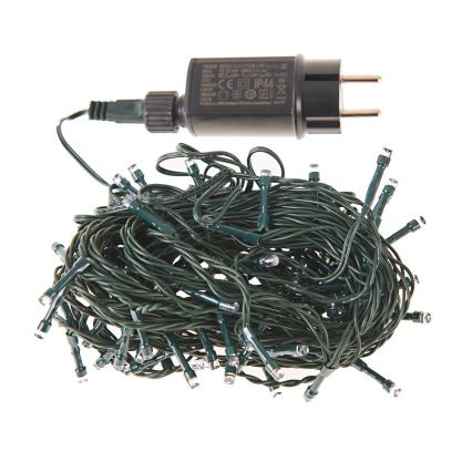 LED spoljašnja božićna girlanda 100xLED/8 funkcija 13m IP44 dnevna bela