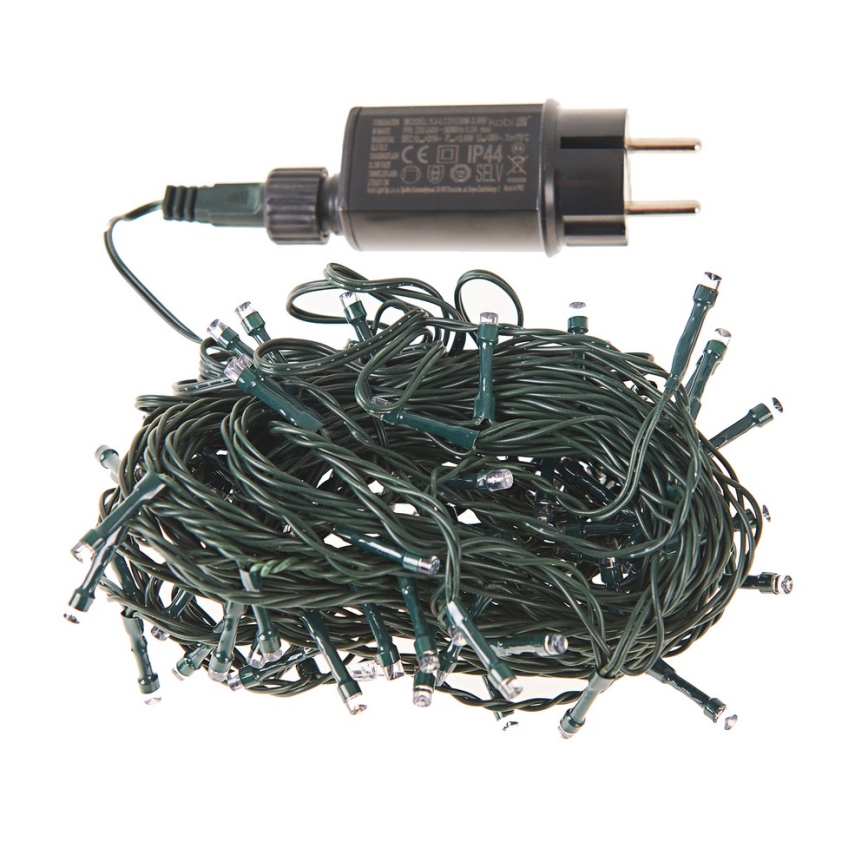 LED spoljašnja božićna girlanda 100xLED/8 funkcija 13m IP44 dnevna bela