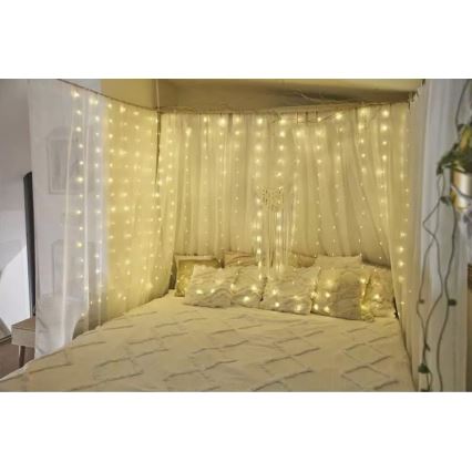 LED spoljašnja božićna girlanda 180xLED/8 funkcija 6,7 m IP44 topla bela