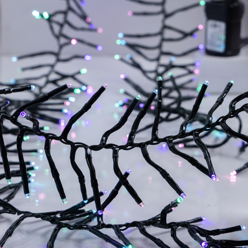 LED spoljašnja božićna girlanda CLUSTER 768xLED/8 funkcija 9 m IP44 topla bela