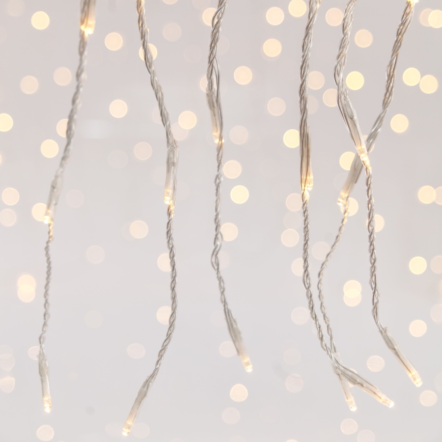 LED Spoljašnja božićna zavesa CURTAIN 360xLED/3,6W/230V 2x2 m IP44 topla bela