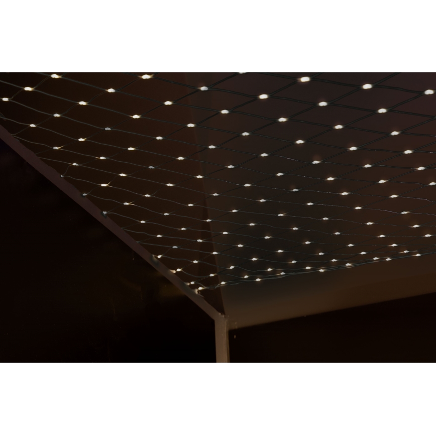LED Spoljašnja božićna zavesa NET 240xLED/7,2W/230V 1,5x2 m IP44 topla bela