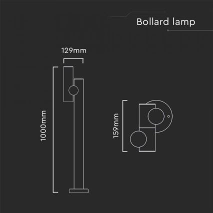 LED spoljašnja fleksibilna lampa LED/4W/230V 4000K IP44 100 cm bela