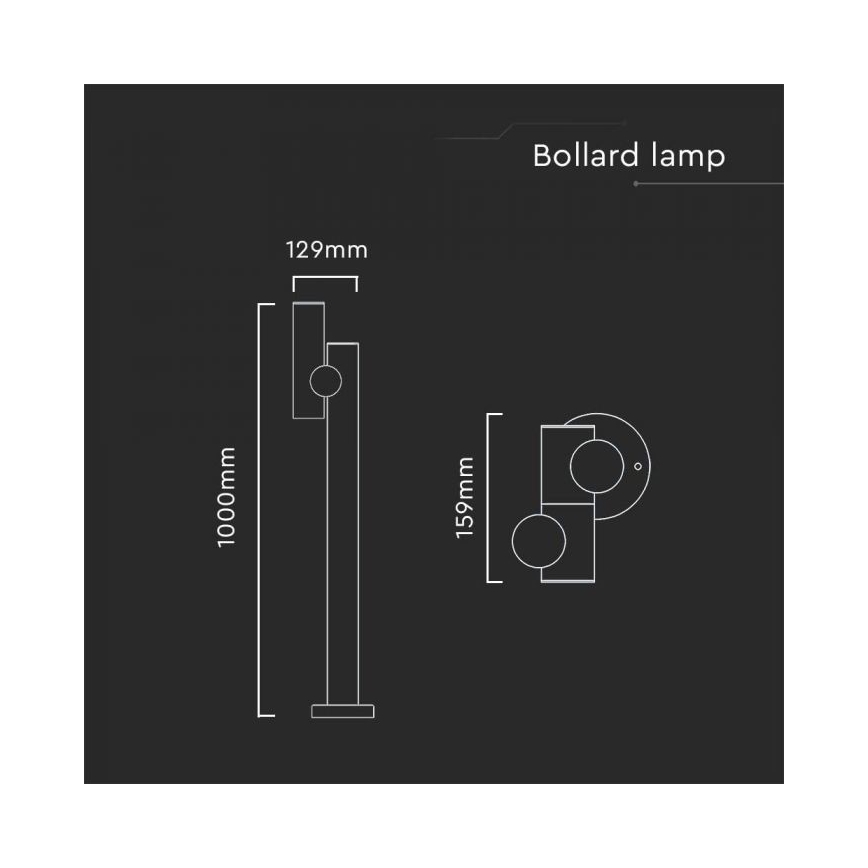 LED spoljašnja fleksibilna lampa LED/4W/230V 4000K IP44 100 cm bela