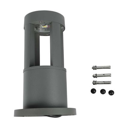 LED Spoljašnja lampa LED/10W/230V 25cm 6400K IP65 siva