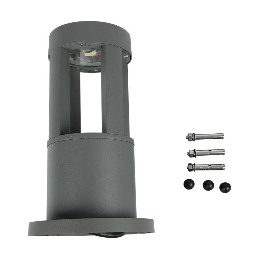 LED Spoljašnja lampa LED/10W/230V 25cm 6400K IP65 siva