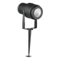 LED Spoljašnja lampa LED/12W/100-240V IP65 crna - zeleno svetlo