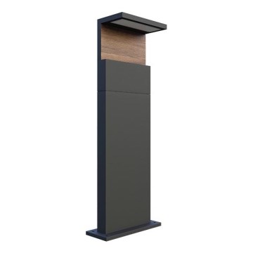 LED spoljašnja lampa NATURA LED/12W/230V 4000K 60 cm IP65 braon/antracit