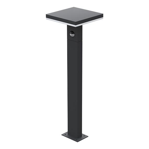 LED Spoljašnja lampa sa senzorom BARI LED/10W/230V 4000K 60 cm IP54 antracit