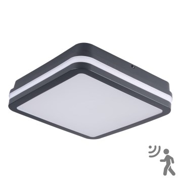 LED Spoljašnja lampa sa senzorom BENO LED/18W/230V 4000K IP54 antracit