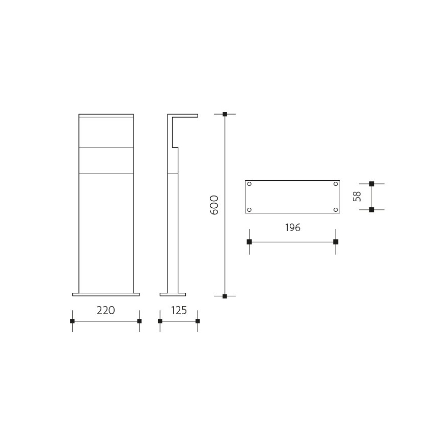 LED Spoljašnja lampa sa senzorom NATURA LED/12W/230V 4000K IP54 braon/antracit