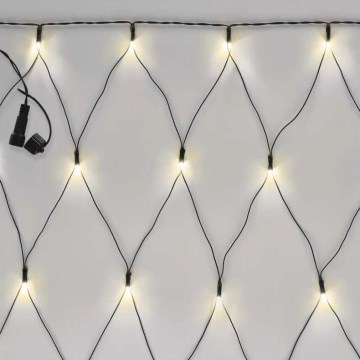 LED spoljašnja novogodišnja girlanda 160xLED/2x1,5m IP44 topla bela