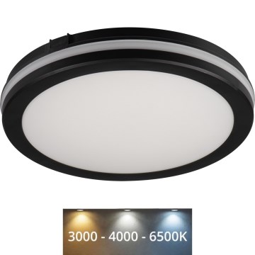 LED Spoljašnja plafonjera BENO ECO LED/12W/230V 3000/4000/6500K pr. 20 cm IP65 crno