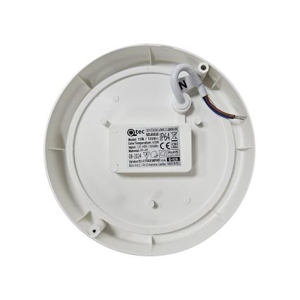 LED Spoljašnja plafonjera LED/15W/230V 4200K pr. 15,5 cm IP64 bela