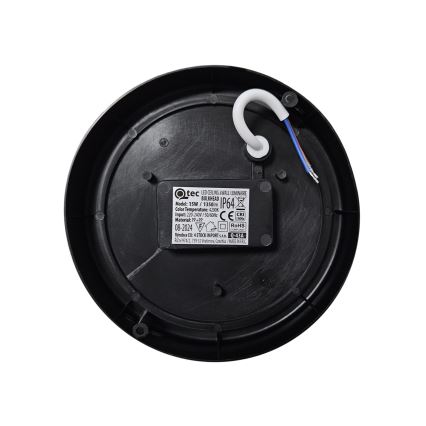 LED Spoljašnja plafonjera LED/15W/230V 4200K pr. 15,5 cm IP64 crno