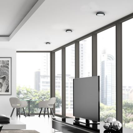 LED Spoljašnja plafonjera MARLON LED/12W/230V 4000K IP54 crno