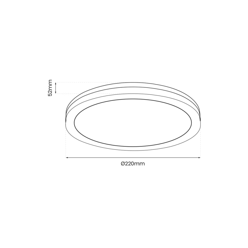 LED Spoljašnja plafonjera MARLON LED/18W/230V 4000K IP54 crno
