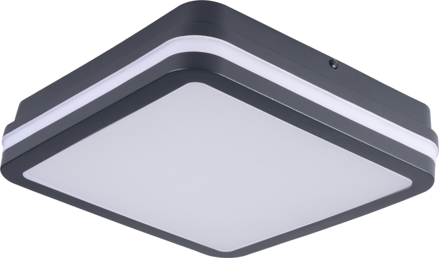 LED Spoljašnja plafonjera sa senzorom pokreta BENO LED/12/18W/230V 3000/3500/4000K IP65 antracit uglast