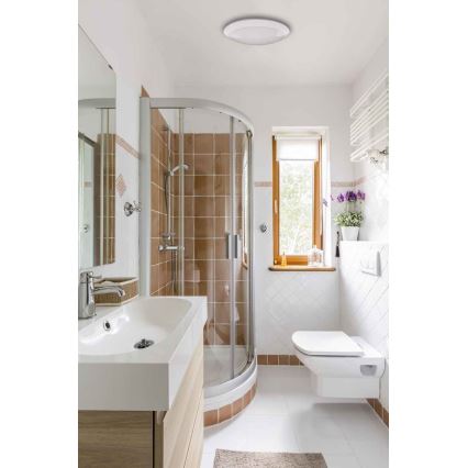 LED Spoljašnja plafonjera sa senzorom RENO LED/16W/230V IP66 bela