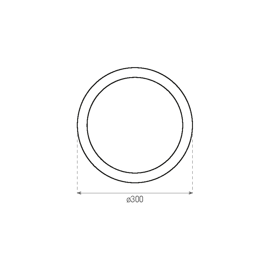 LED Spoljašnja plafonjera sa senzorom RENO LED/16W/230V IP66 bela