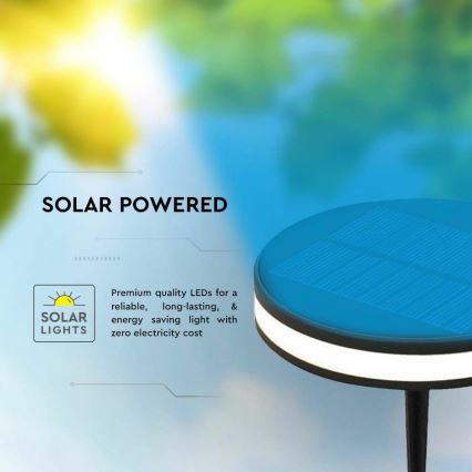 LED Spoljašnja solarna lampa LED/1,8W/3,7V IP54 3000K