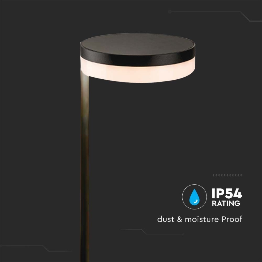 LED Spoljašnja solarna lampa LED/2W/3,7V 3000K IP54 crno