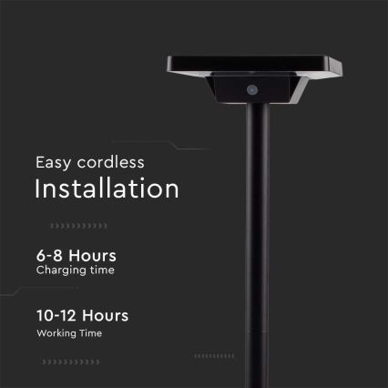 LED Spoljašnja solarna lampa 2u1 LED/2W/3,7V IP65 3000/4000/6500K