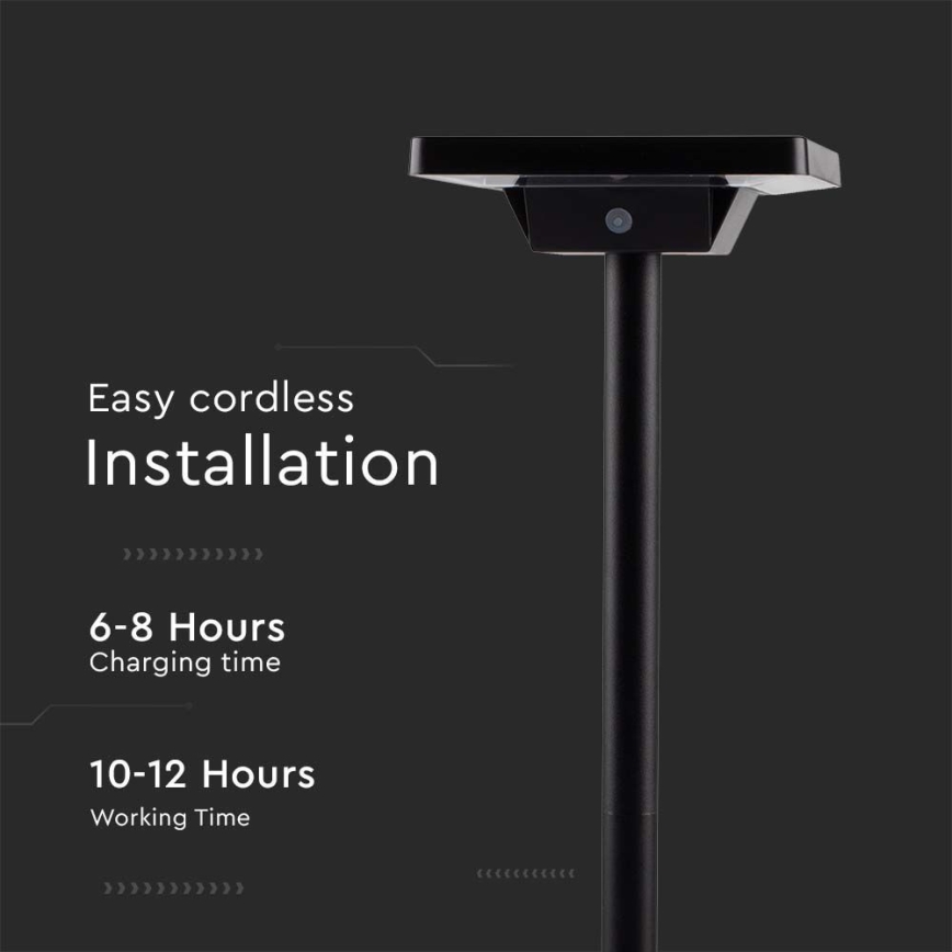 LED Spoljašnja solarna lampa 2u1 LED/2W/3,7V IP65 3000/4000/6500K