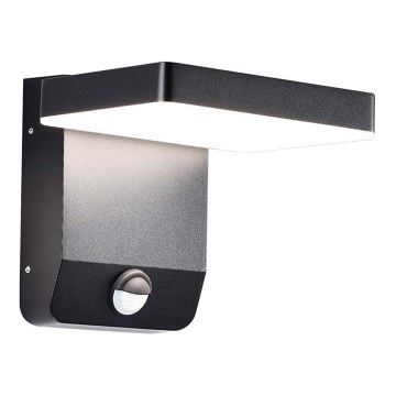 LED spoljašnja zidna fleksibilna svetiljka sa senzorom LED/17W/230V IP65 3000K crna