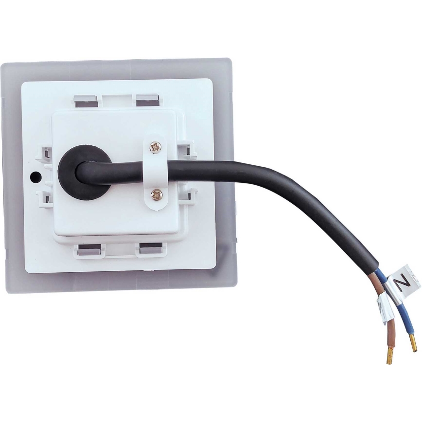 LED Spoljašnje osvetljenje za stepenište LED/1,7W/230V 4000K IP44 sjajni krom