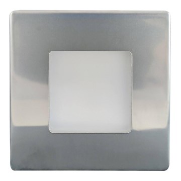 LED Spoljašnje osvetljenje za stepenište LED/1,7W/230V 4000K IP44 sjajni krom