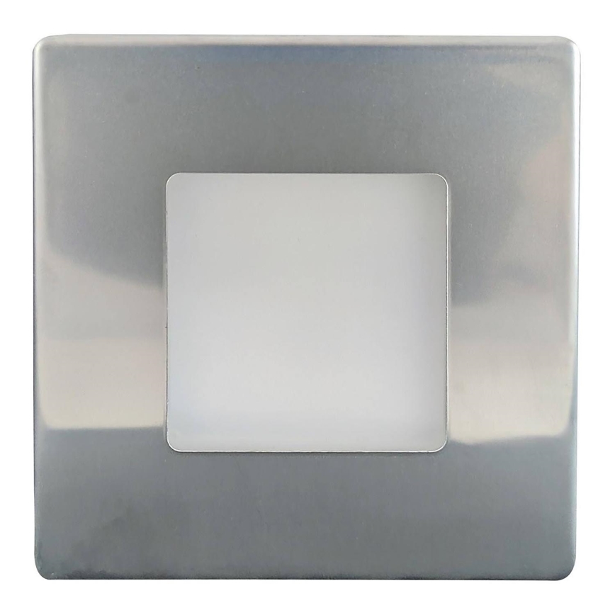 LED Spoljašnje osvetljenje za stepenište LED/1,7W/230V 4000K IP44 sjajni krom