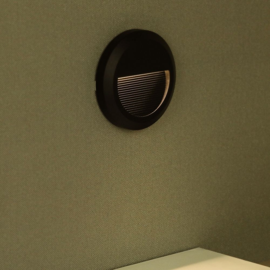 LED Spoljašnje osvetljenje za stepenište LED/2W/230V IP65 3000K crno