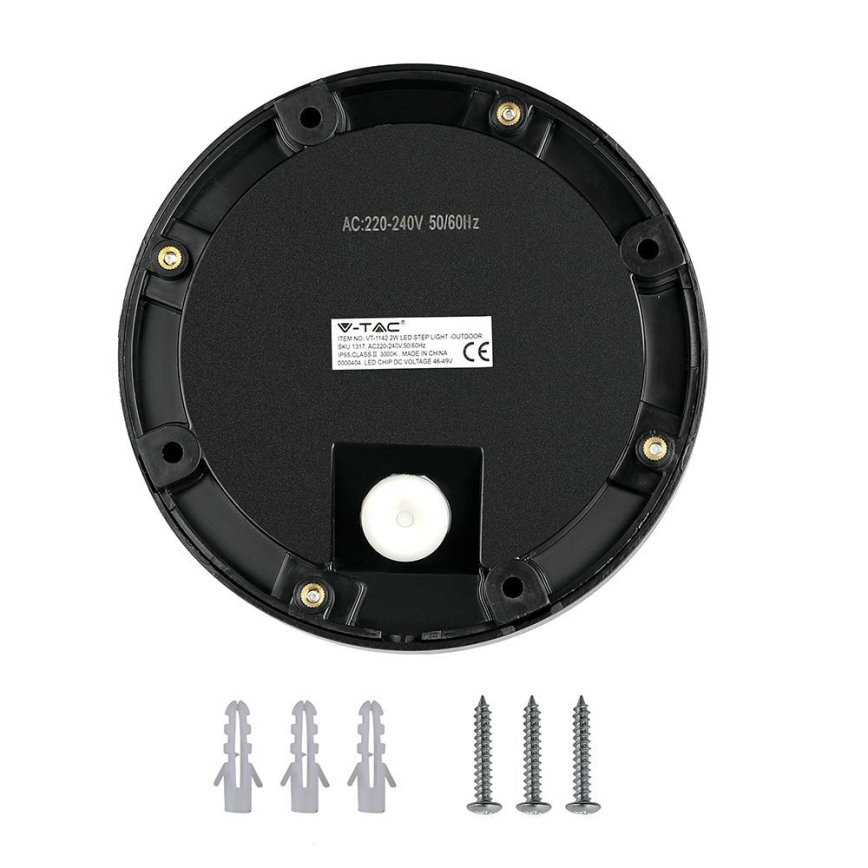 LED Spoljašnje osvetljenje za stepenište LED/2W/230V IP65 3000K crno