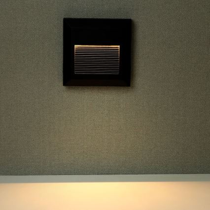 LED Spoljašnje osvetljenje za stepenište LED/2W/230V IP65 4000K crno