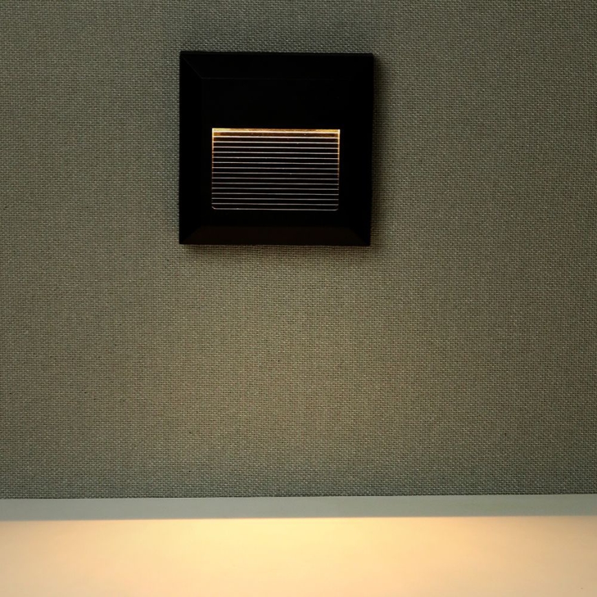 LED Spoljašnje osvetljenje za stepenište LED/2W/230V IP65 4000K crno