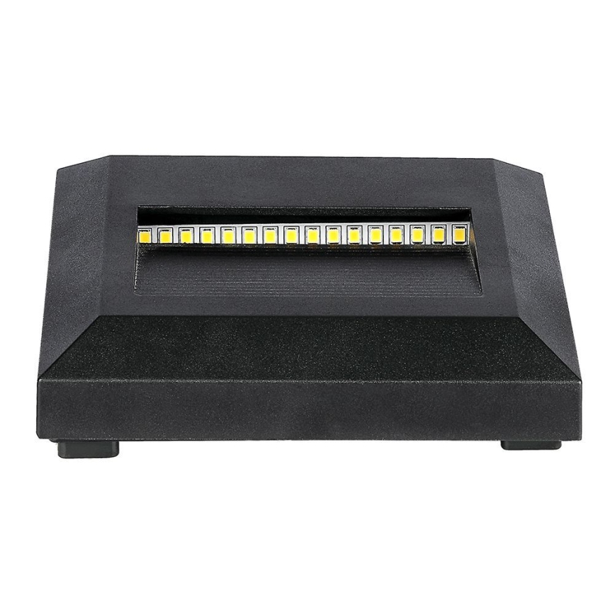 LED Spoljašnje osvetljenje za stepenište LED/2W/230V IP65 4000K crno