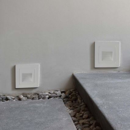 LED Spoljašnje osvetljenje za stepenište LED/3W/230V 3000K IP65 bela