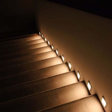 LED Spoljašnje osvetljenje za stepenište LED/3W/230V 3000K IP65 bela