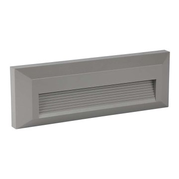 LED Spoljašnje osvetljenje za stepenište LED/3W/230V 4000K IP65 sivo