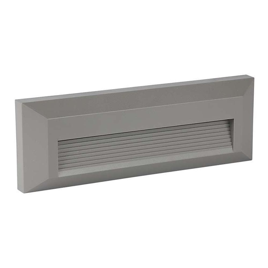 LED Spoljašnje osvetljenje za stepenište LED/3W/230V 4000K IP65 sivo
