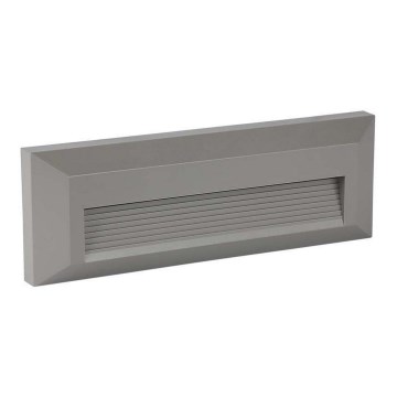 LED Spoljašnje osvetljenje za stepenište LED/3W/230V IP65 3000K sivo